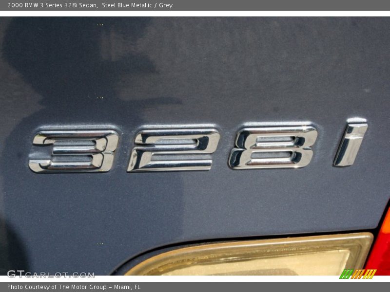 Steel Blue Metallic / Grey 2000 BMW 3 Series 328i Sedan