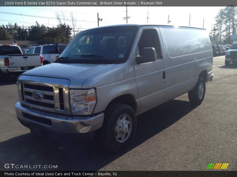 Brilliant Silver Metallic / Medium Flint 2009 Ford E Series Van E250 Super Duty Commercial