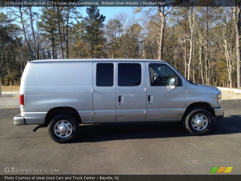 Brilliant Silver Metallic / Medium Flint 2009 Ford E Series Van E250 Super Duty Commercial