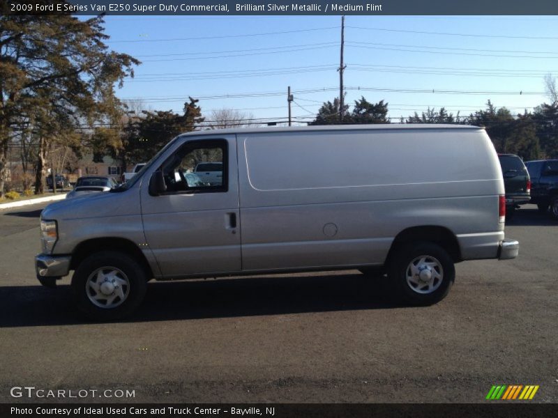 Brilliant Silver Metallic / Medium Flint 2009 Ford E Series Van E250 Super Duty Commercial
