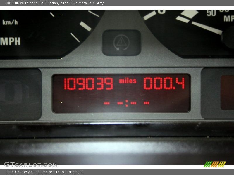 Steel Blue Metallic / Grey 2000 BMW 3 Series 328i Sedan