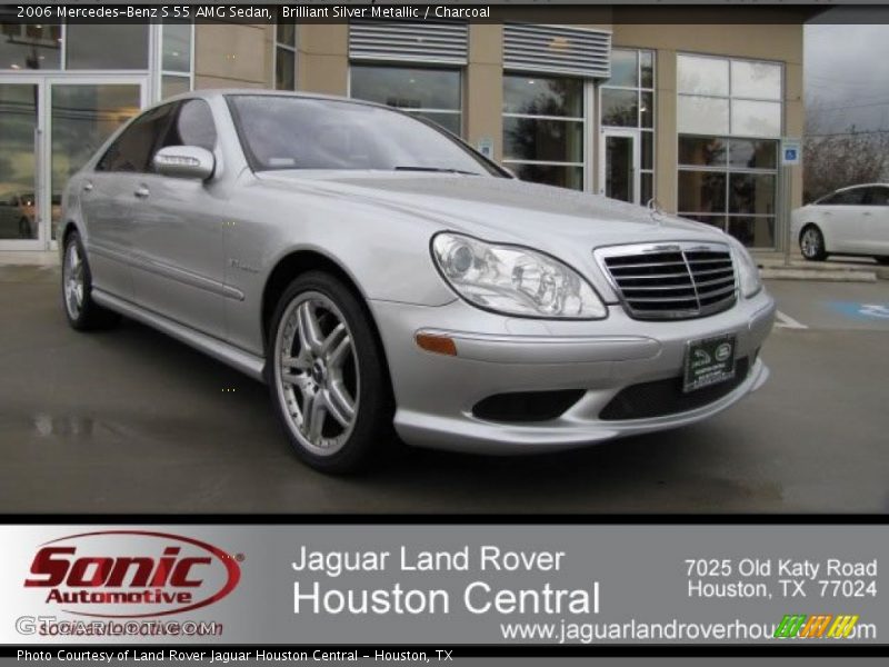 Brilliant Silver Metallic / Charcoal 2006 Mercedes-Benz S 55 AMG Sedan