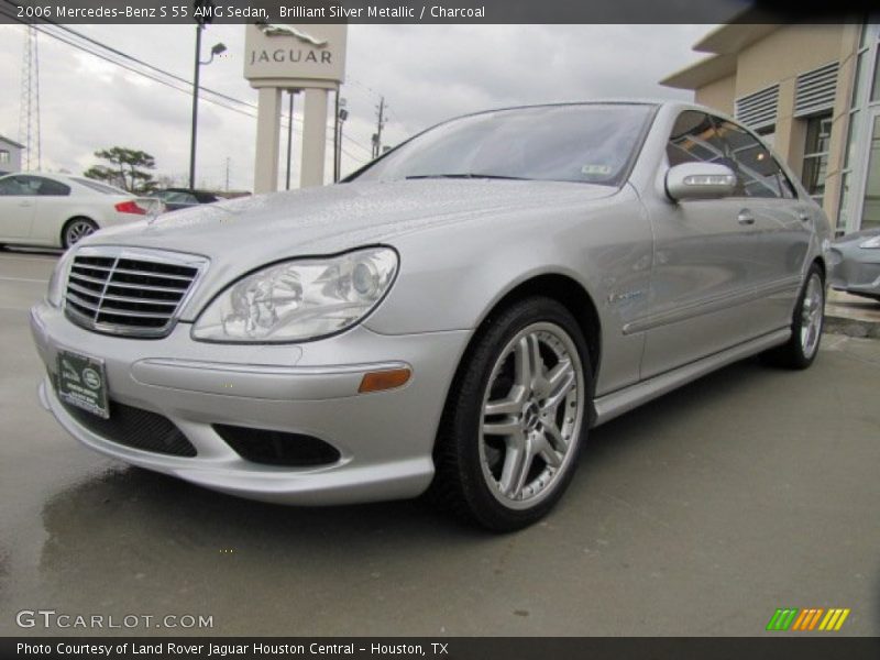 Brilliant Silver Metallic / Charcoal 2006 Mercedes-Benz S 55 AMG Sedan