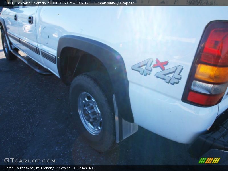 Summit White / Graphite 2001 Chevrolet Silverado 2500HD LS Crew Cab 4x4