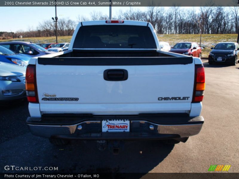 Summit White / Graphite 2001 Chevrolet Silverado 2500HD LS Crew Cab 4x4
