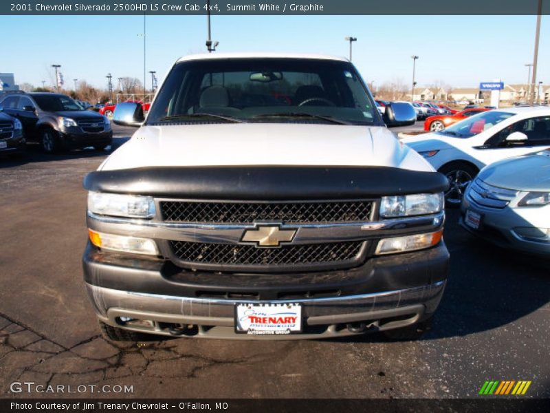 Summit White / Graphite 2001 Chevrolet Silverado 2500HD LS Crew Cab 4x4