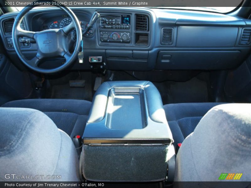 Summit White / Graphite 2001 Chevrolet Silverado 2500HD LS Crew Cab 4x4