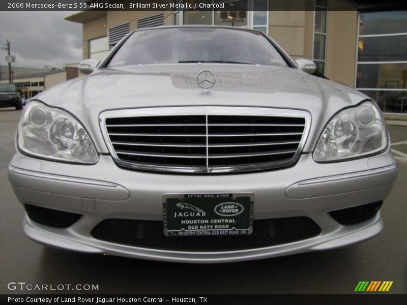 Brilliant Silver Metallic / Charcoal 2006 Mercedes-Benz S 55 AMG Sedan