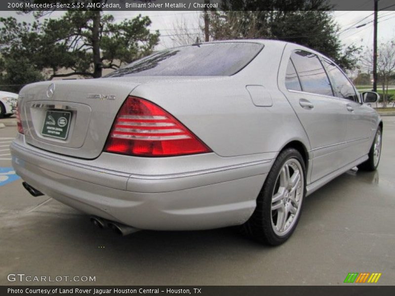 Brilliant Silver Metallic / Charcoal 2006 Mercedes-Benz S 55 AMG Sedan