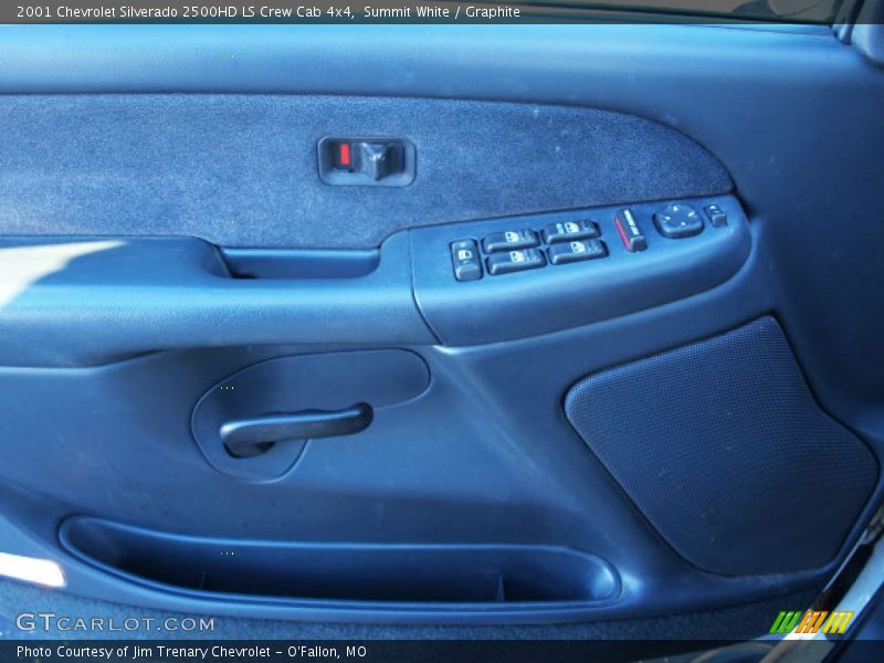 Summit White / Graphite 2001 Chevrolet Silverado 2500HD LS Crew Cab 4x4