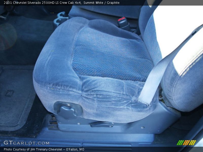 Summit White / Graphite 2001 Chevrolet Silverado 2500HD LS Crew Cab 4x4