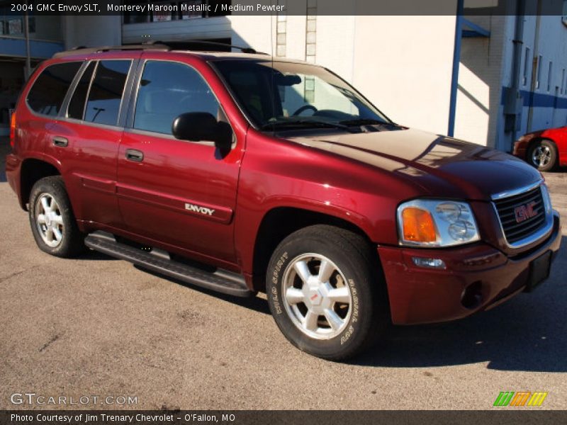 Monterey Maroon Metallic / Medium Pewter 2004 GMC Envoy SLT