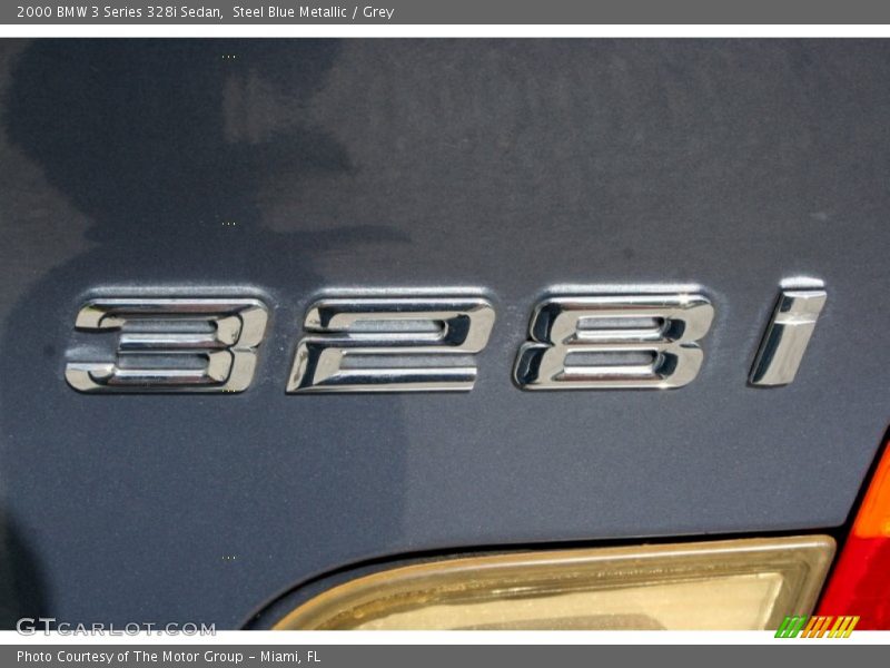 Steel Blue Metallic / Grey 2000 BMW 3 Series 328i Sedan