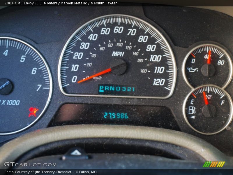 Monterey Maroon Metallic / Medium Pewter 2004 GMC Envoy SLT
