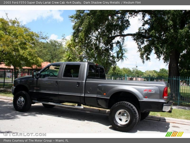 Dark Shadow Grey Metallic / Medium Flint 2003 Ford F350 Super Duty Lariat Crew Cab 4x4 Dually