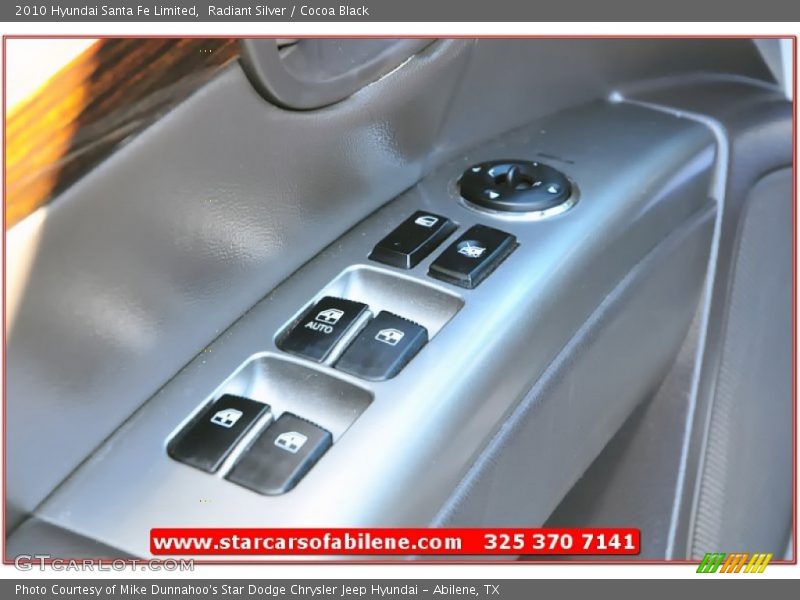 Radiant Silver / Cocoa Black 2010 Hyundai Santa Fe Limited