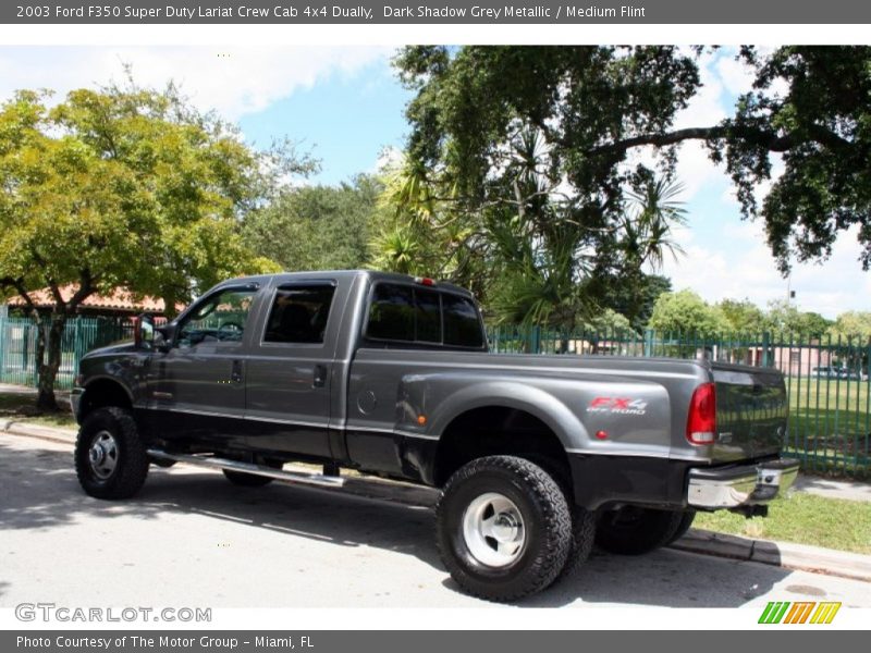 Dark Shadow Grey Metallic / Medium Flint 2003 Ford F350 Super Duty Lariat Crew Cab 4x4 Dually