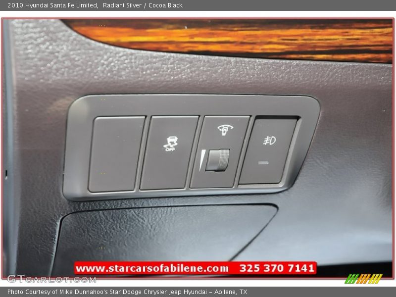 Radiant Silver / Cocoa Black 2010 Hyundai Santa Fe Limited