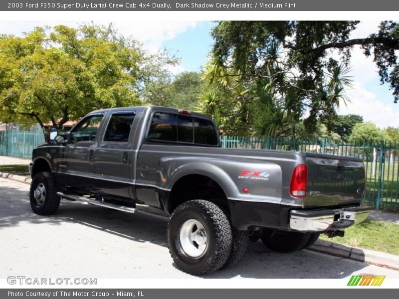Dark Shadow Grey Metallic / Medium Flint 2003 Ford F350 Super Duty Lariat Crew Cab 4x4 Dually