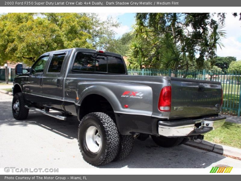 Dark Shadow Grey Metallic / Medium Flint 2003 Ford F350 Super Duty Lariat Crew Cab 4x4 Dually