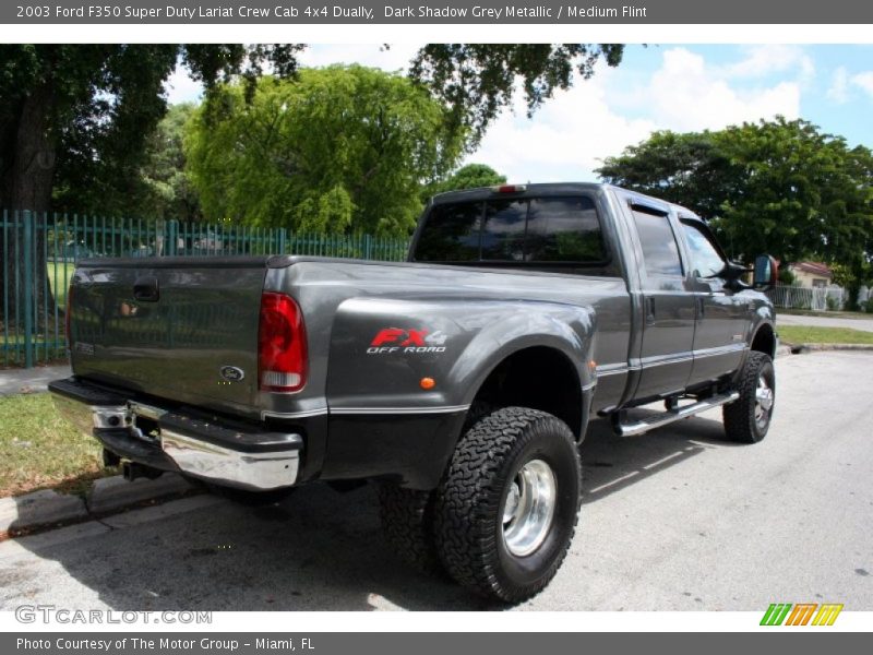 Dark Shadow Grey Metallic / Medium Flint 2003 Ford F350 Super Duty Lariat Crew Cab 4x4 Dually