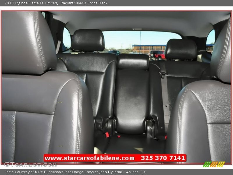 Radiant Silver / Cocoa Black 2010 Hyundai Santa Fe Limited