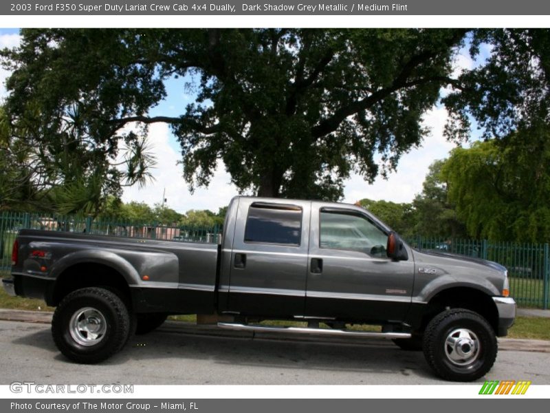 Dark Shadow Grey Metallic / Medium Flint 2003 Ford F350 Super Duty Lariat Crew Cab 4x4 Dually