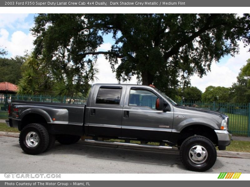 Dark Shadow Grey Metallic / Medium Flint 2003 Ford F350 Super Duty Lariat Crew Cab 4x4 Dually