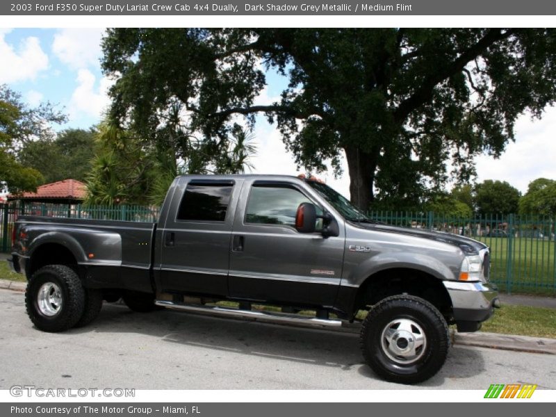 Dark Shadow Grey Metallic / Medium Flint 2003 Ford F350 Super Duty Lariat Crew Cab 4x4 Dually
