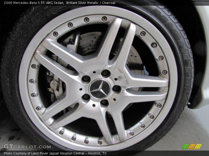 Brilliant Silver Metallic / Charcoal 2006 Mercedes-Benz S 55 AMG Sedan