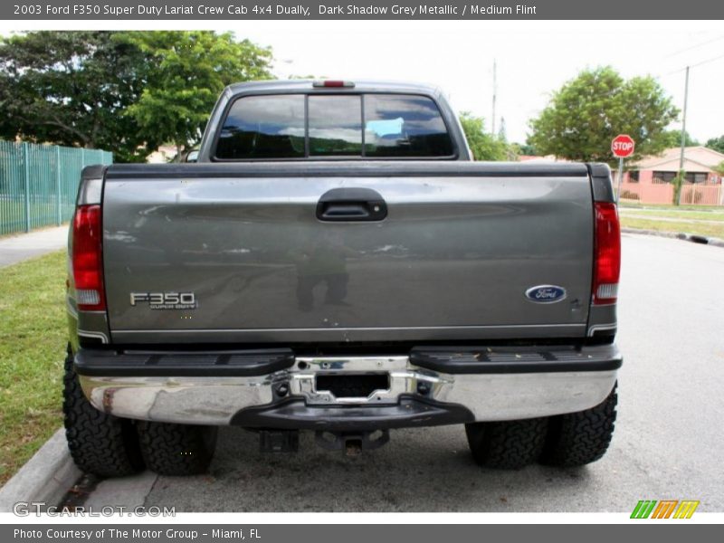 Dark Shadow Grey Metallic / Medium Flint 2003 Ford F350 Super Duty Lariat Crew Cab 4x4 Dually