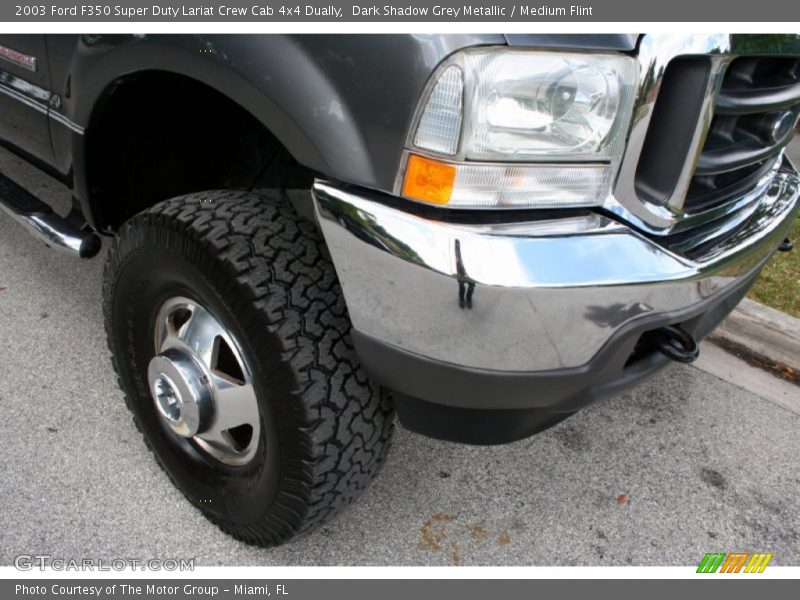 Dark Shadow Grey Metallic / Medium Flint 2003 Ford F350 Super Duty Lariat Crew Cab 4x4 Dually