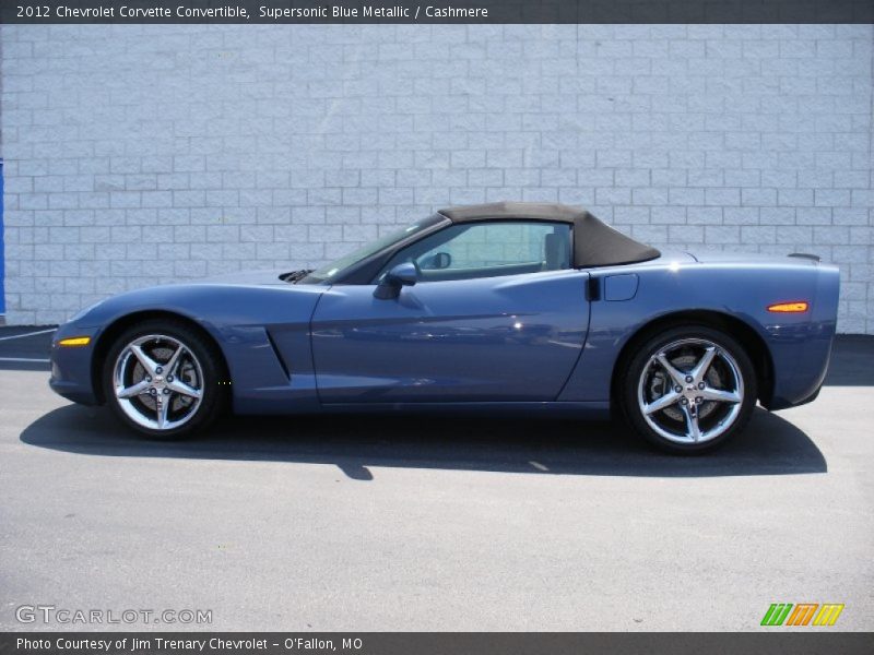 Supersonic Blue Metallic / Cashmere 2012 Chevrolet Corvette Convertible
