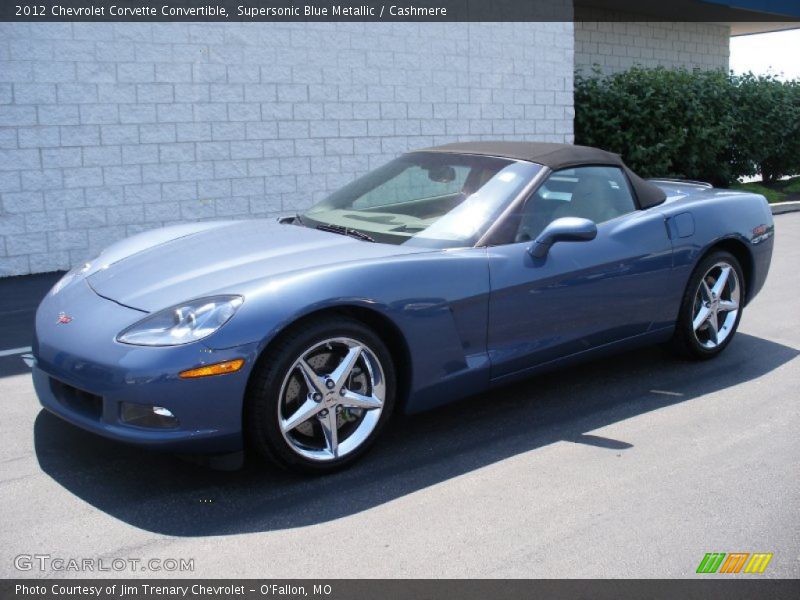 Supersonic Blue Metallic / Cashmere 2012 Chevrolet Corvette Convertible