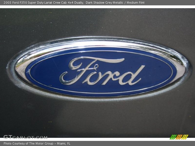 Dark Shadow Grey Metallic / Medium Flint 2003 Ford F350 Super Duty Lariat Crew Cab 4x4 Dually