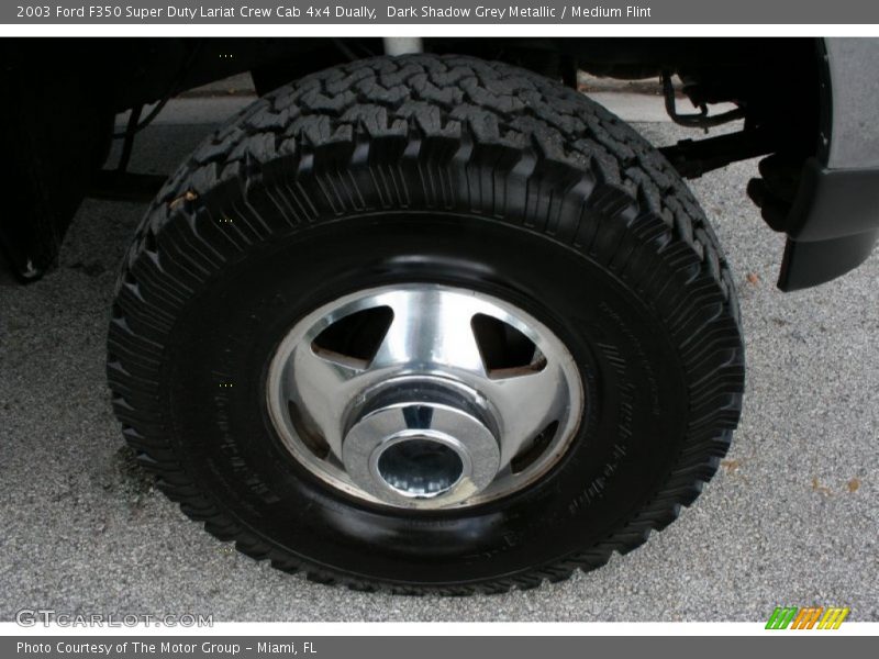 Dark Shadow Grey Metallic / Medium Flint 2003 Ford F350 Super Duty Lariat Crew Cab 4x4 Dually
