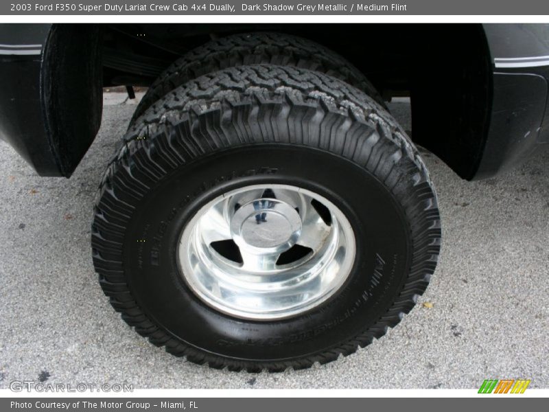 Dark Shadow Grey Metallic / Medium Flint 2003 Ford F350 Super Duty Lariat Crew Cab 4x4 Dually