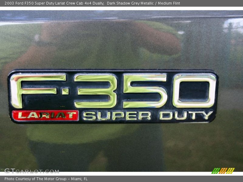 Dark Shadow Grey Metallic / Medium Flint 2003 Ford F350 Super Duty Lariat Crew Cab 4x4 Dually