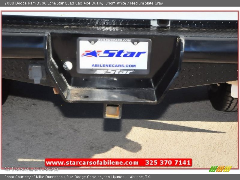 Bright White / Medium Slate Gray 2008 Dodge Ram 3500 Lone Star Quad Cab 4x4 Dually