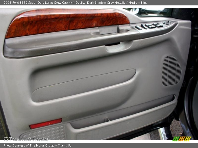 Dark Shadow Grey Metallic / Medium Flint 2003 Ford F350 Super Duty Lariat Crew Cab 4x4 Dually