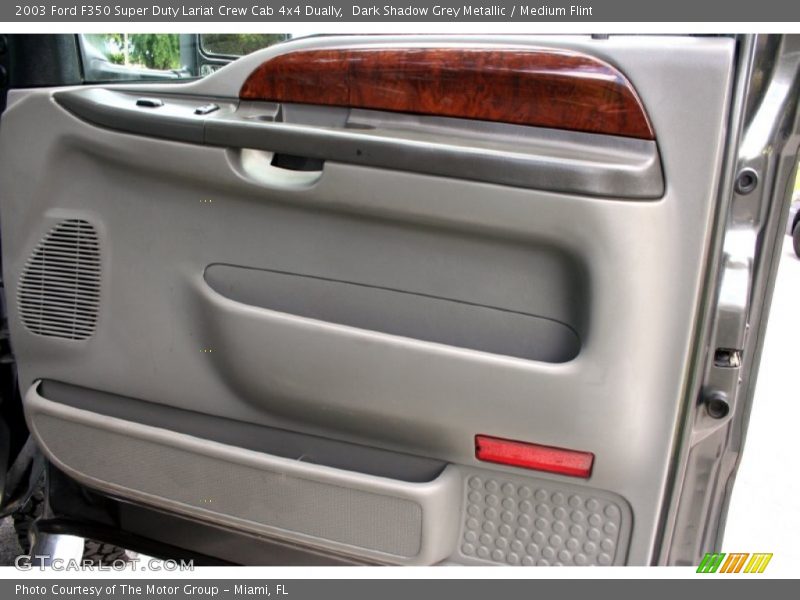 Dark Shadow Grey Metallic / Medium Flint 2003 Ford F350 Super Duty Lariat Crew Cab 4x4 Dually