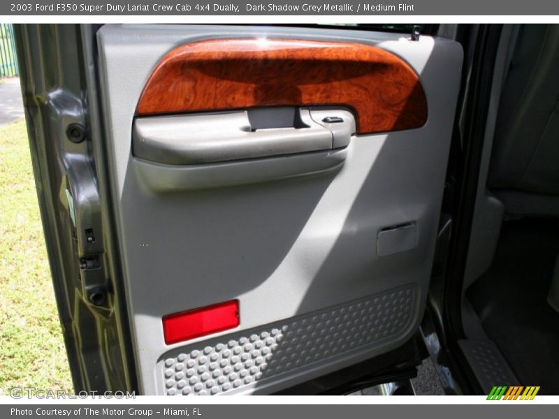 Dark Shadow Grey Metallic / Medium Flint 2003 Ford F350 Super Duty Lariat Crew Cab 4x4 Dually