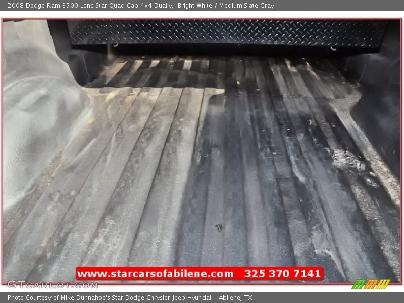 Bright White / Medium Slate Gray 2008 Dodge Ram 3500 Lone Star Quad Cab 4x4 Dually