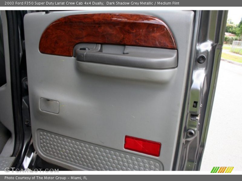 Dark Shadow Grey Metallic / Medium Flint 2003 Ford F350 Super Duty Lariat Crew Cab 4x4 Dually