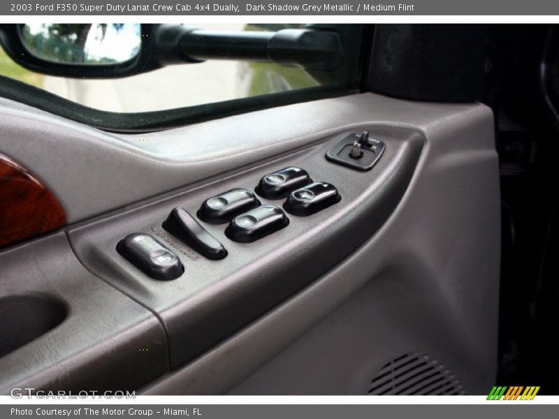 Dark Shadow Grey Metallic / Medium Flint 2003 Ford F350 Super Duty Lariat Crew Cab 4x4 Dually