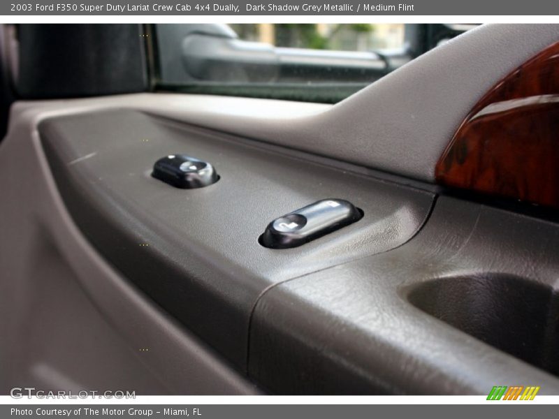 Dark Shadow Grey Metallic / Medium Flint 2003 Ford F350 Super Duty Lariat Crew Cab 4x4 Dually