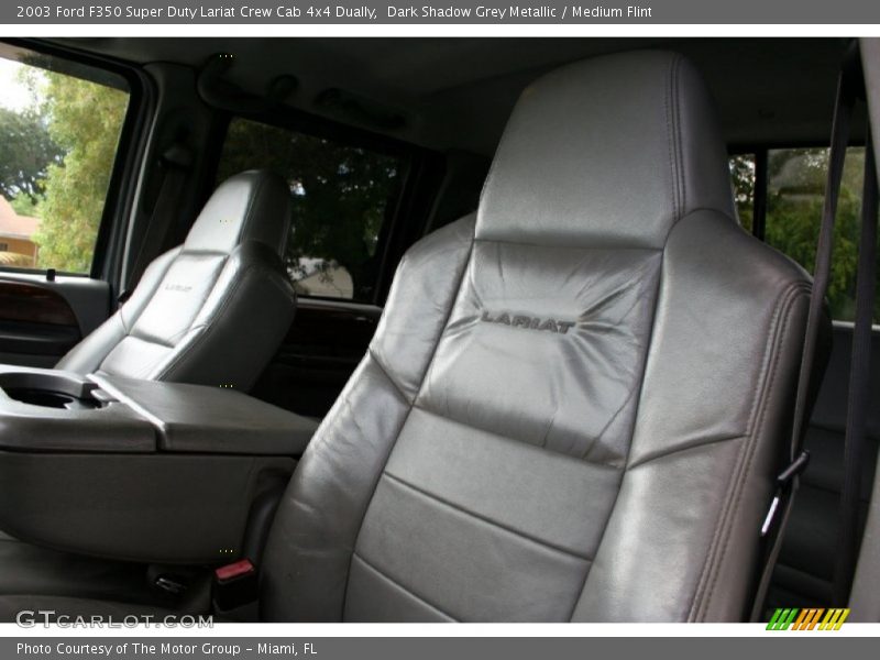 Dark Shadow Grey Metallic / Medium Flint 2003 Ford F350 Super Duty Lariat Crew Cab 4x4 Dually