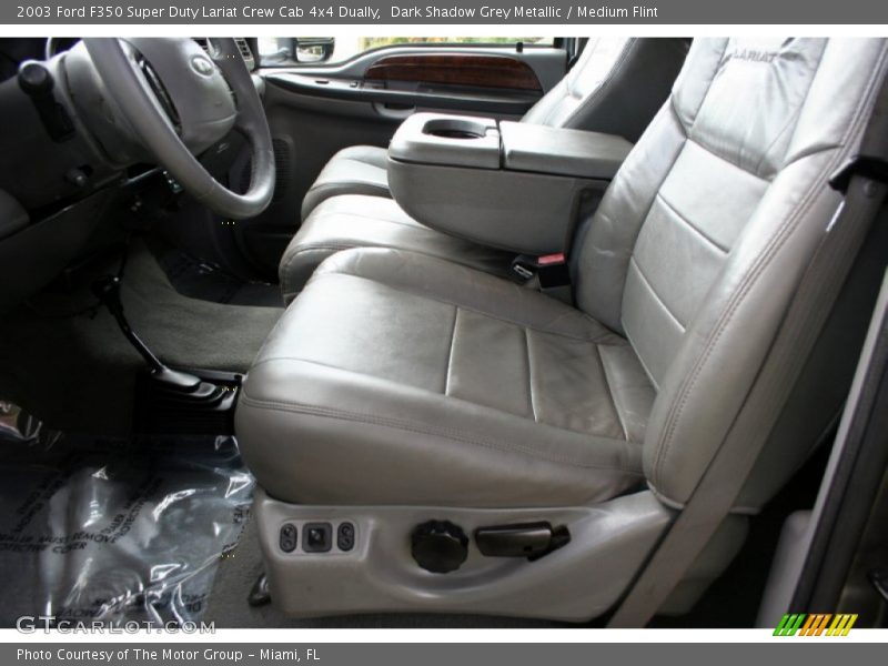 Dark Shadow Grey Metallic / Medium Flint 2003 Ford F350 Super Duty Lariat Crew Cab 4x4 Dually