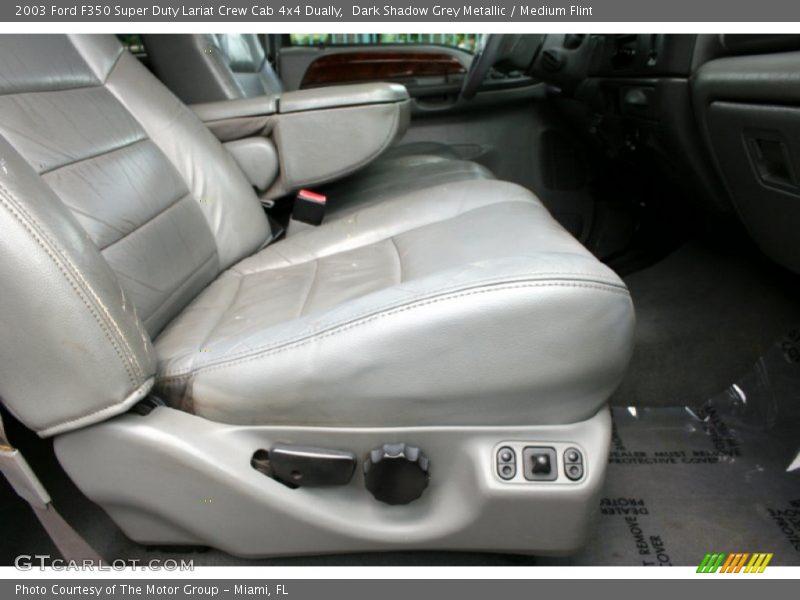 Dark Shadow Grey Metallic / Medium Flint 2003 Ford F350 Super Duty Lariat Crew Cab 4x4 Dually