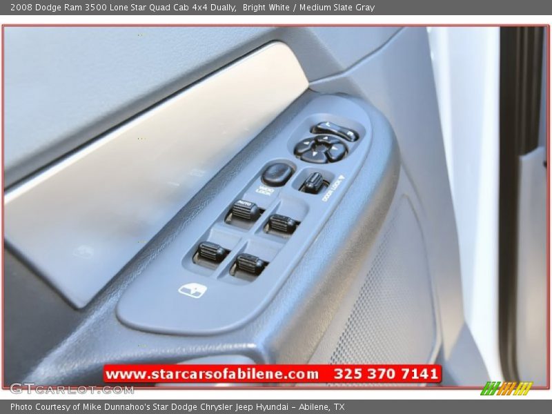 Bright White / Medium Slate Gray 2008 Dodge Ram 3500 Lone Star Quad Cab 4x4 Dually